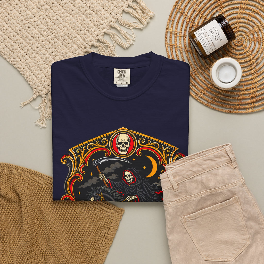 Grim Reaper Horseman Tattoo Flash T-Shirt