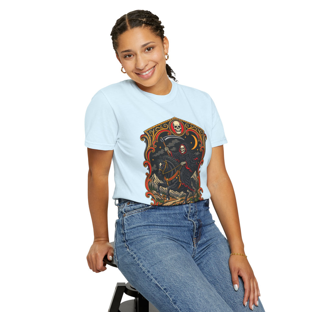 Grim Reaper Horseman Tattoo Flash T-Shirt