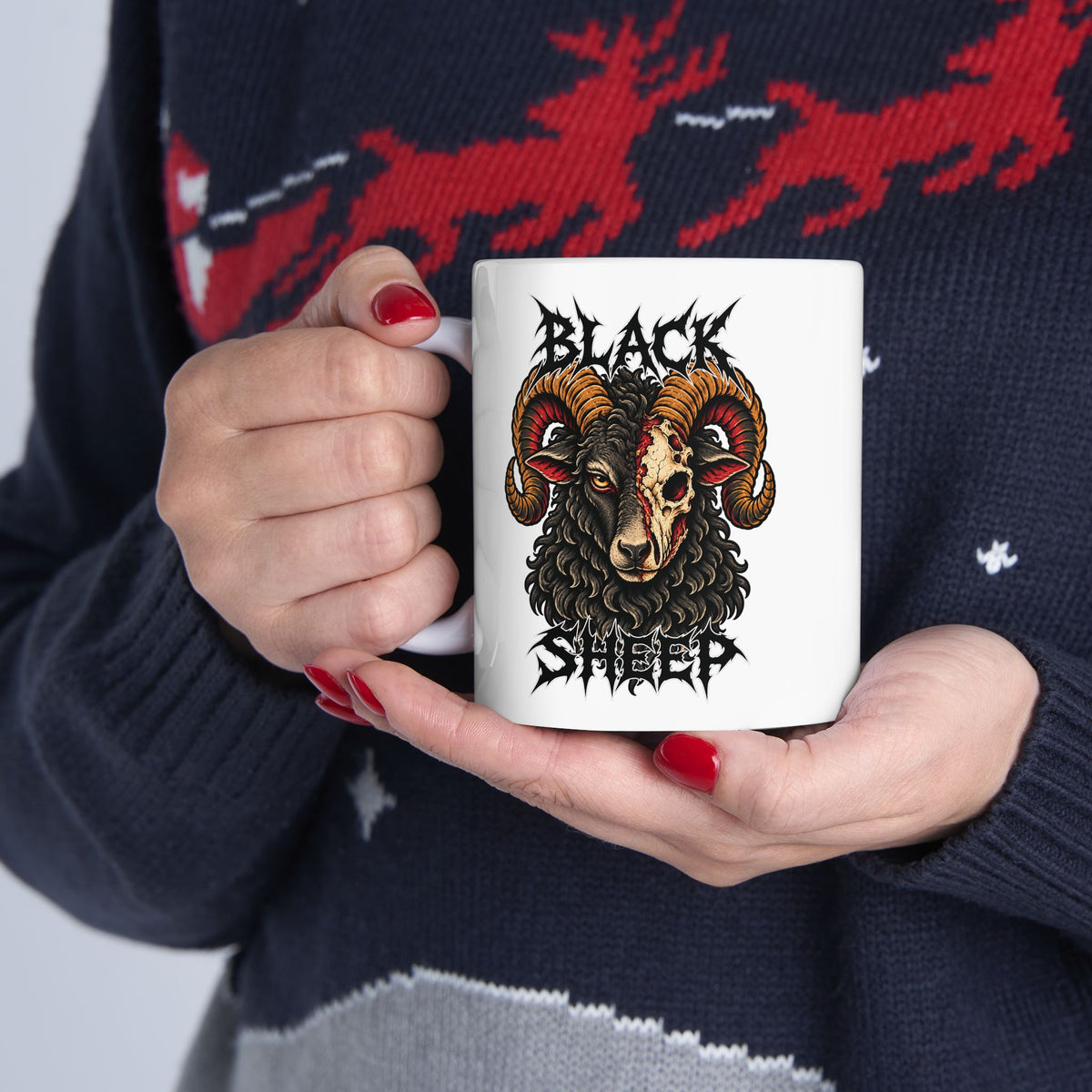 Black Sheep Tattoo Flash Coffee Mug (11oz & 15oz)