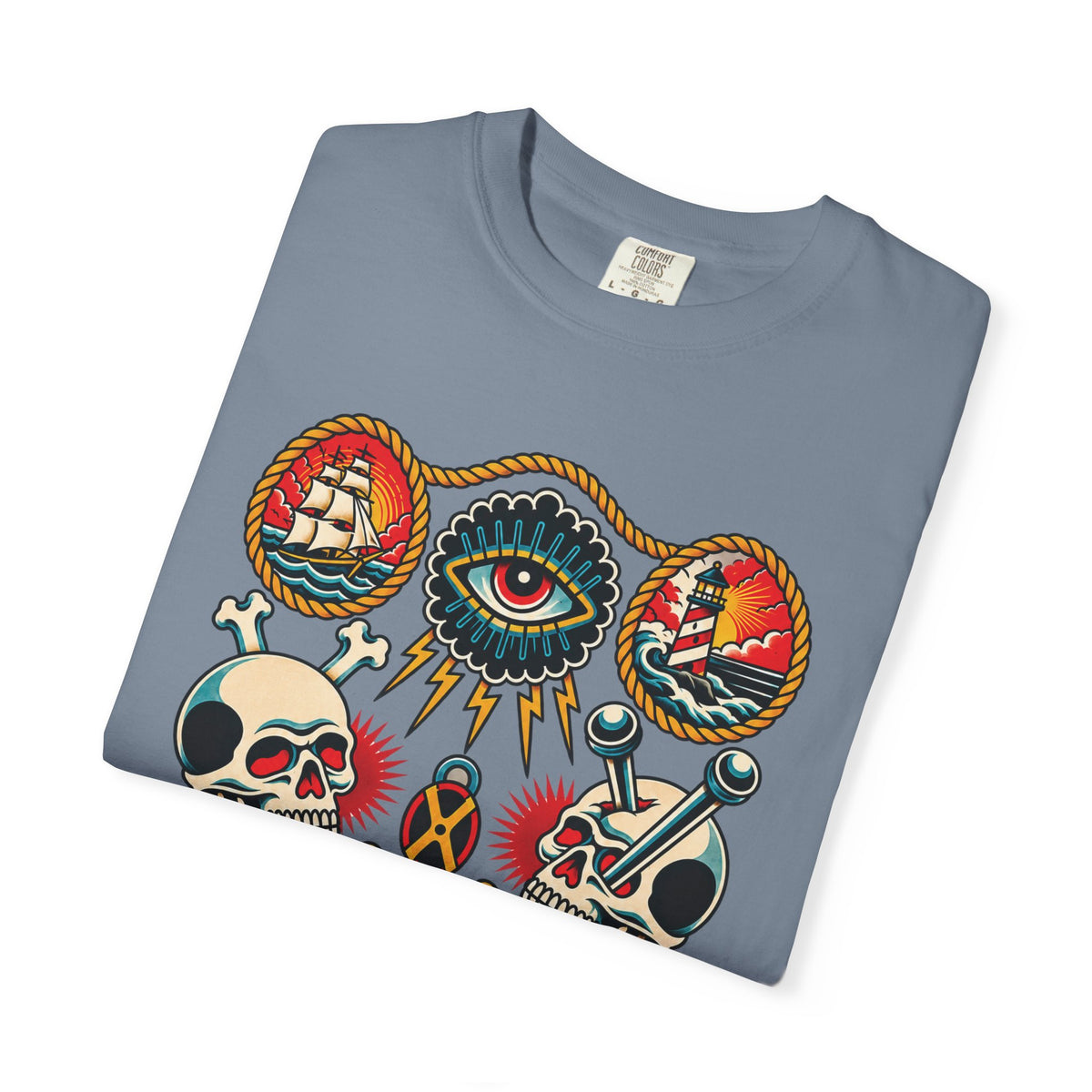 American Traditional Tattoo Flash Sheet T-Shirt