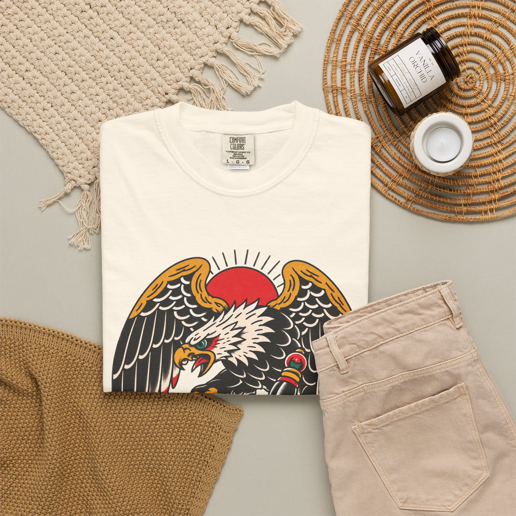 American Traditional Eagle & Skull Tattoo Flash T-Shirt