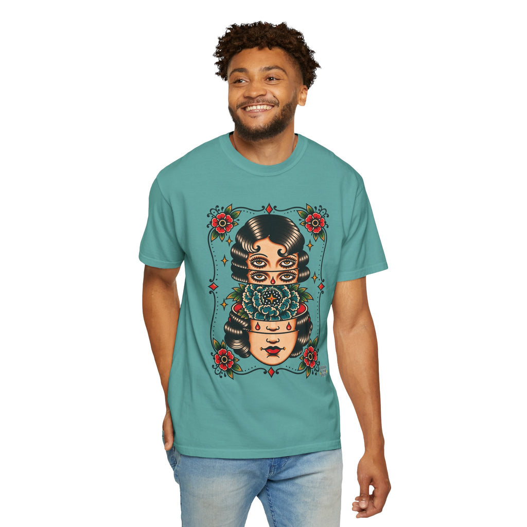 Floral Surrealism Tattoo Flash Sheet T-Shirt