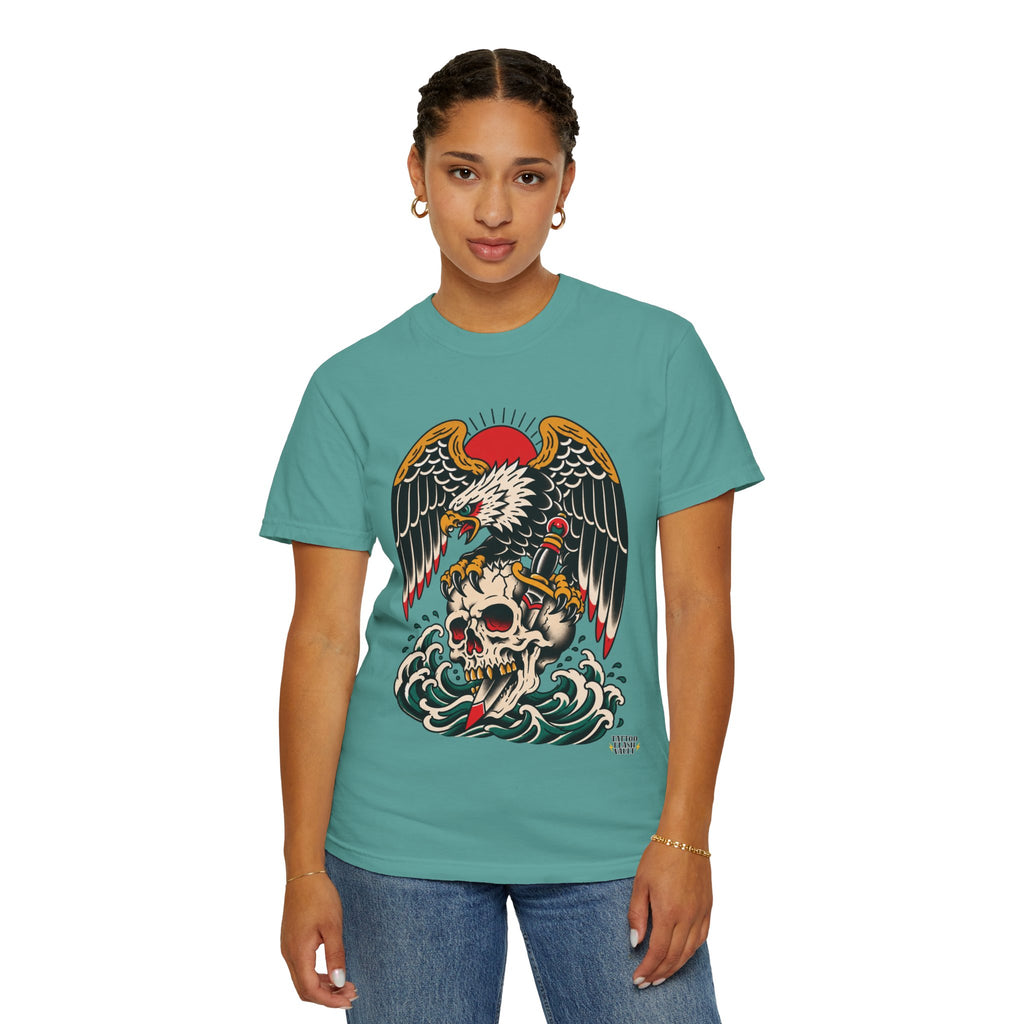 American Traditional Eagle & Skull Tattoo Flash T-Shirt