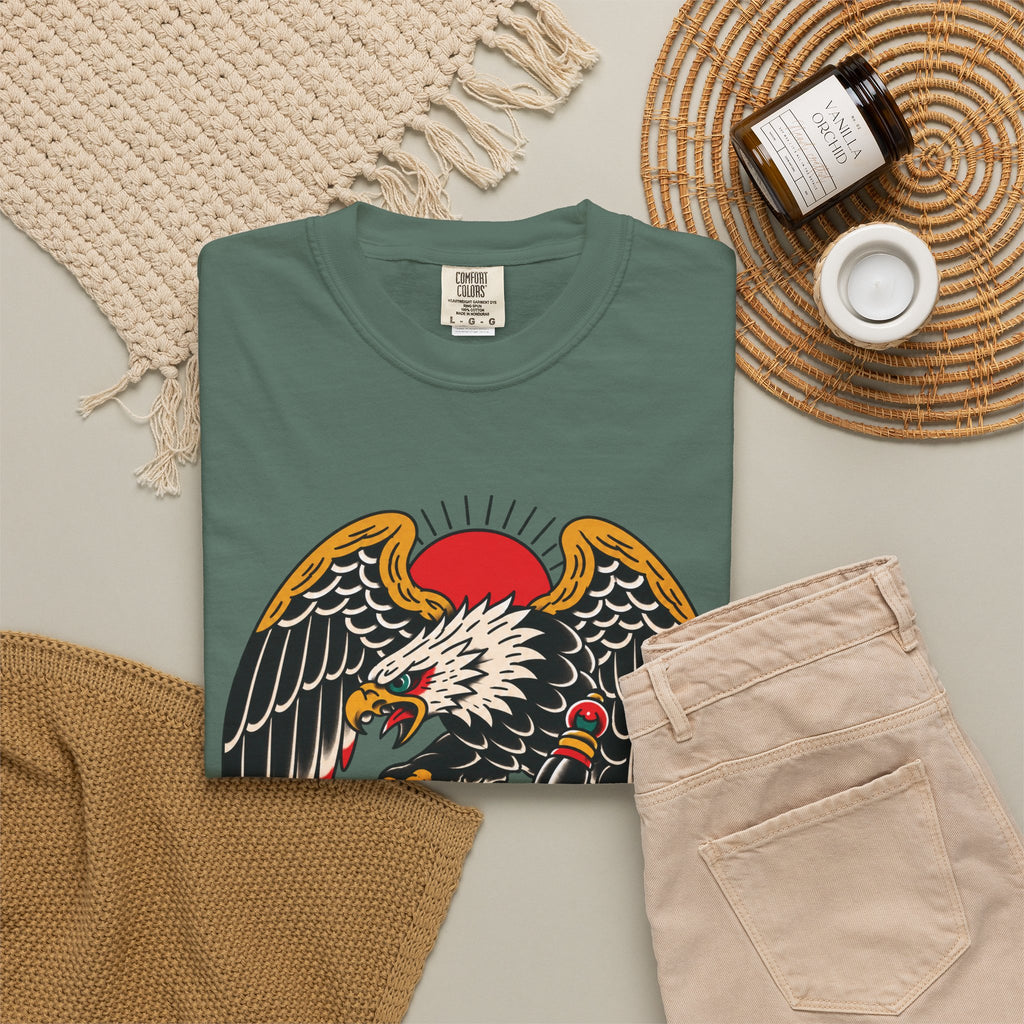 American Traditional Eagle & Skull Tattoo Flash T-Shirt