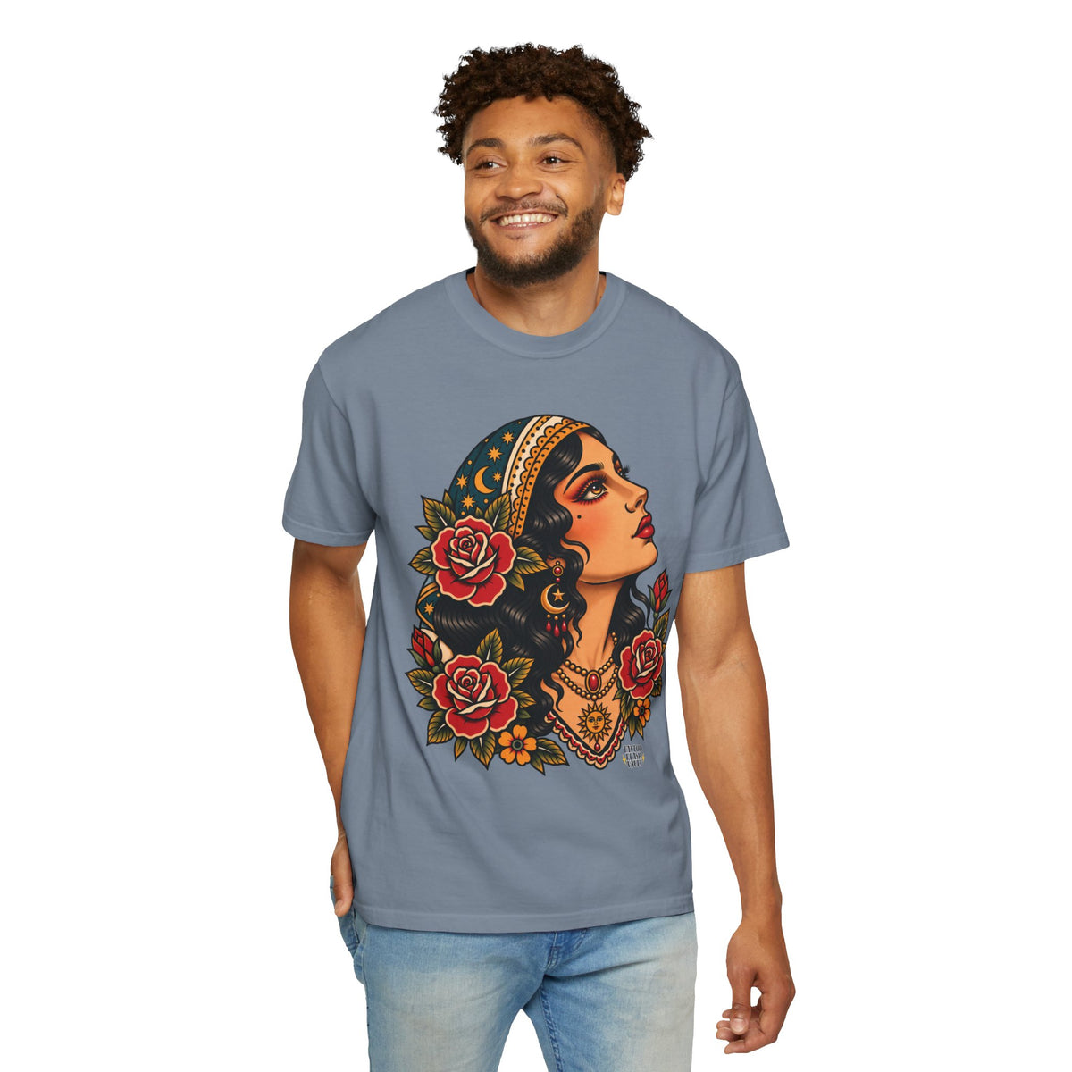 Gypsy Woman Tattoo Flash Sheet T-Shirt