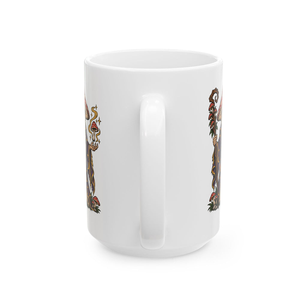 Amanita Mushroom Wizard Tattoo Flash Coffee Mug (11oz & 15oz)