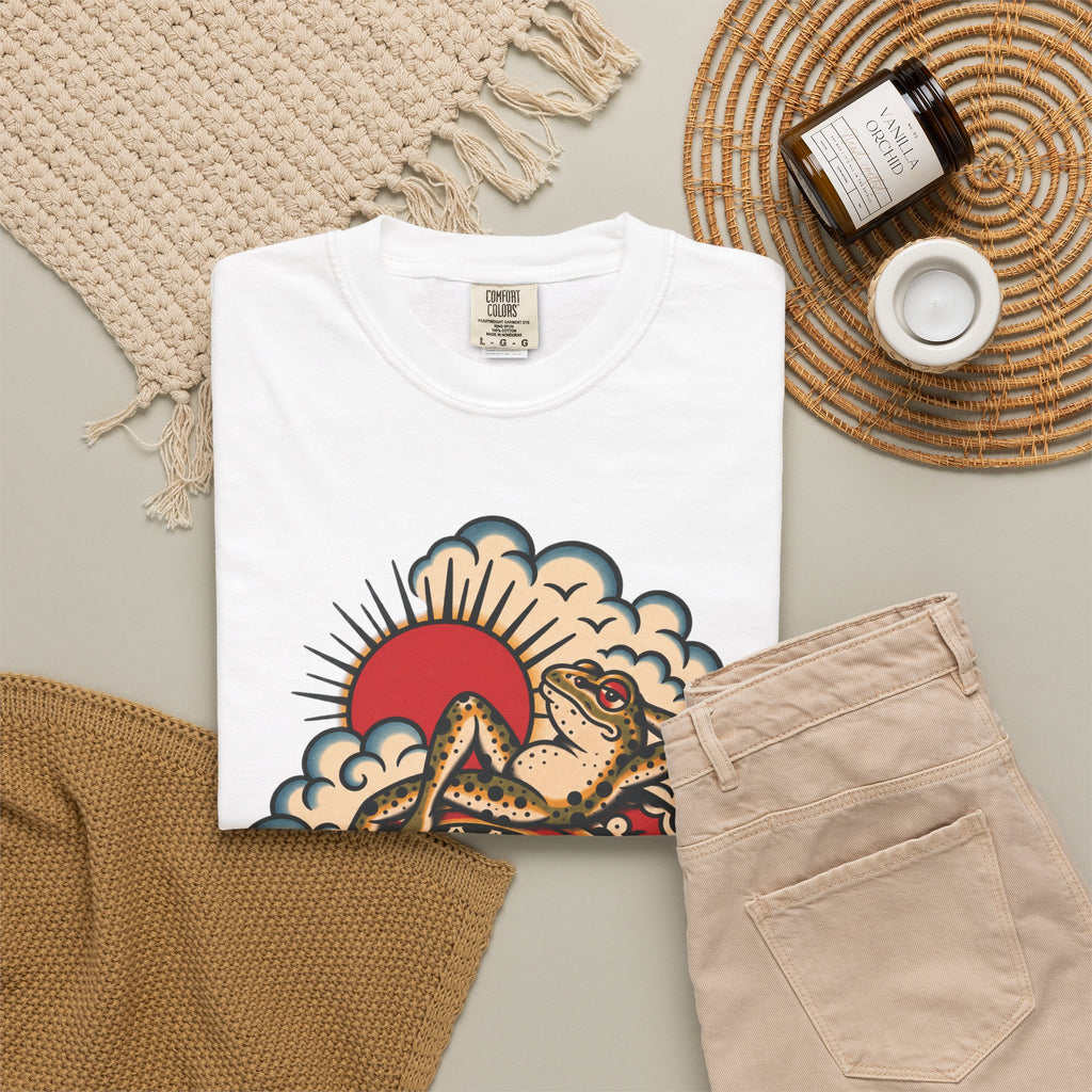 Frog & Lady of The Lake Tattoo Flash T-Shirt
