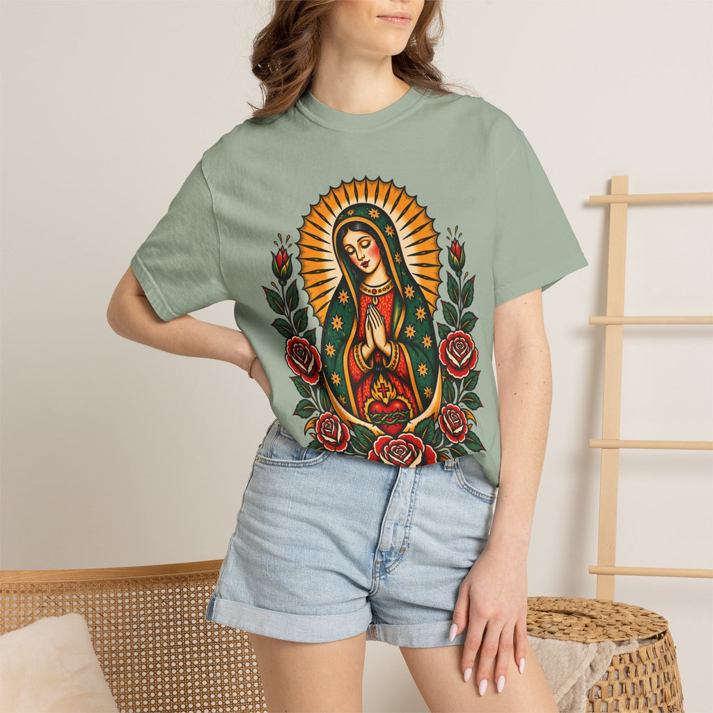 Our Lady of Guadalupe Tattoo Flash T-Shirt