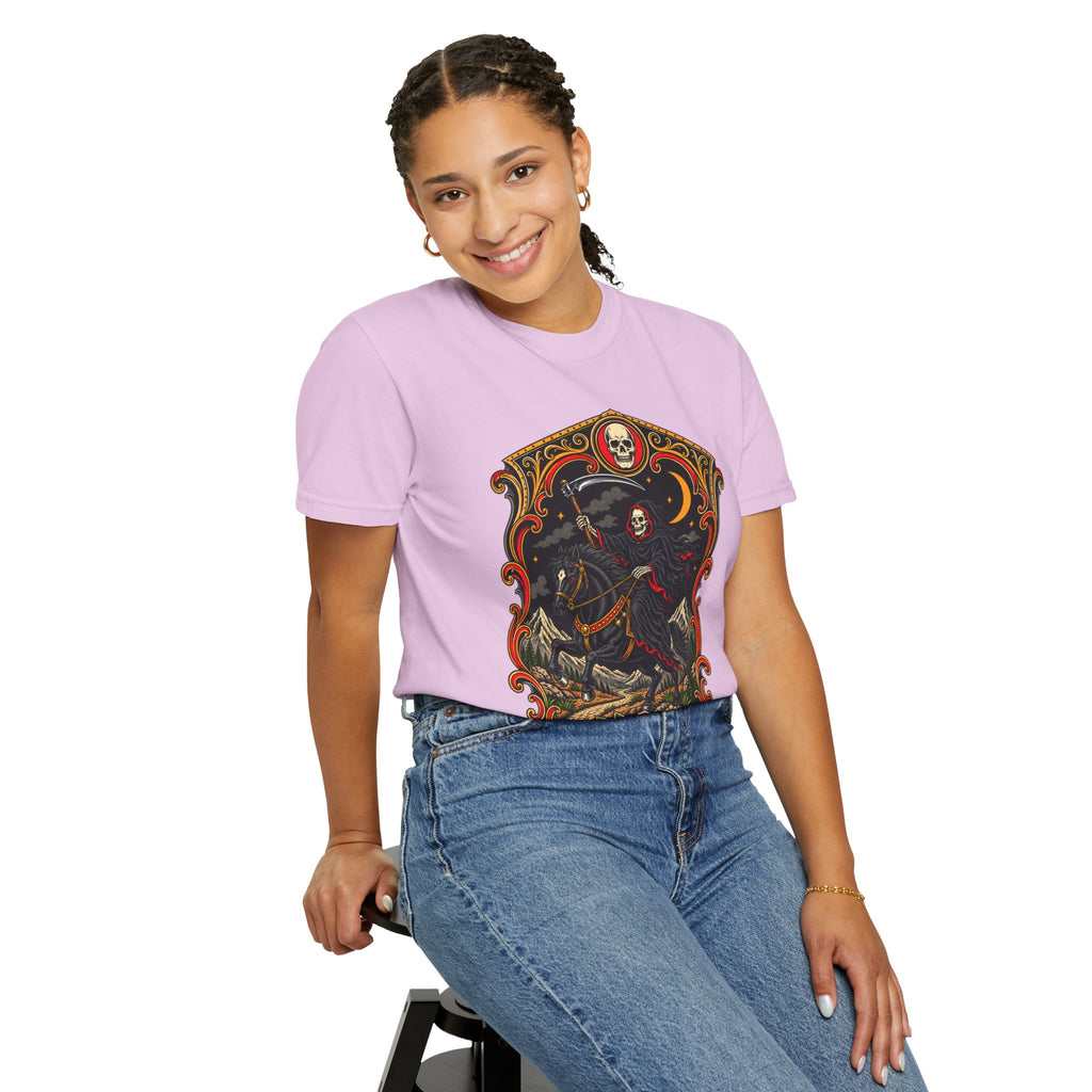Grim Reaper Horseman Tattoo Flash T-Shirt