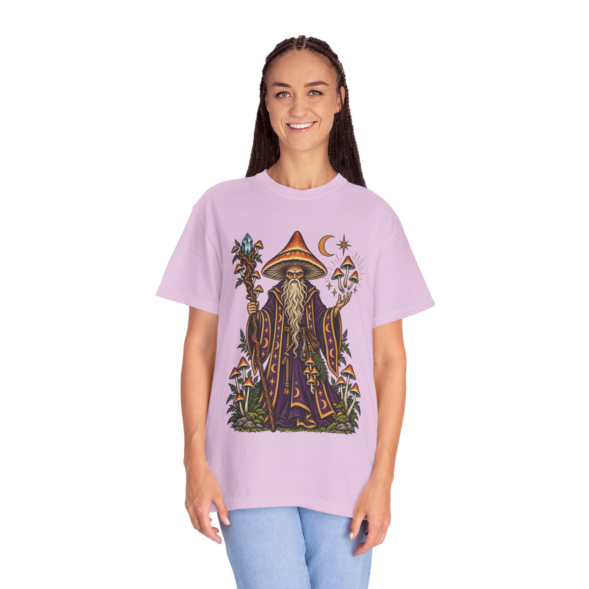 psilocybin Mushroom Wizard Tattoo Flash T-Shirt