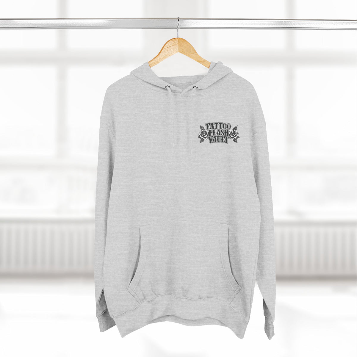 Lady of The Lake Tattoo Flash Pullover Hoodie (Back Design)