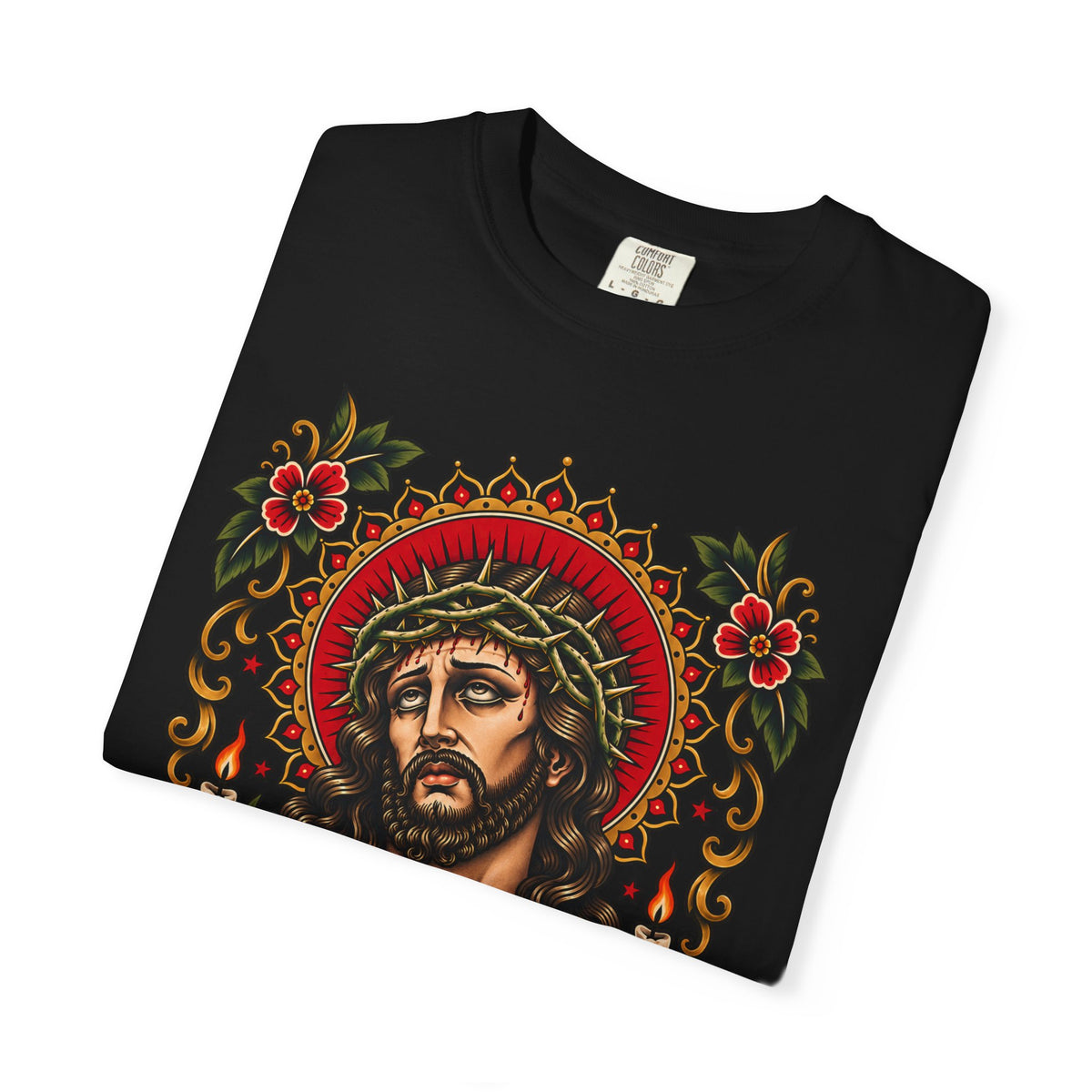 Jesus Sacred Heart Tattoo Flash T-Shirt