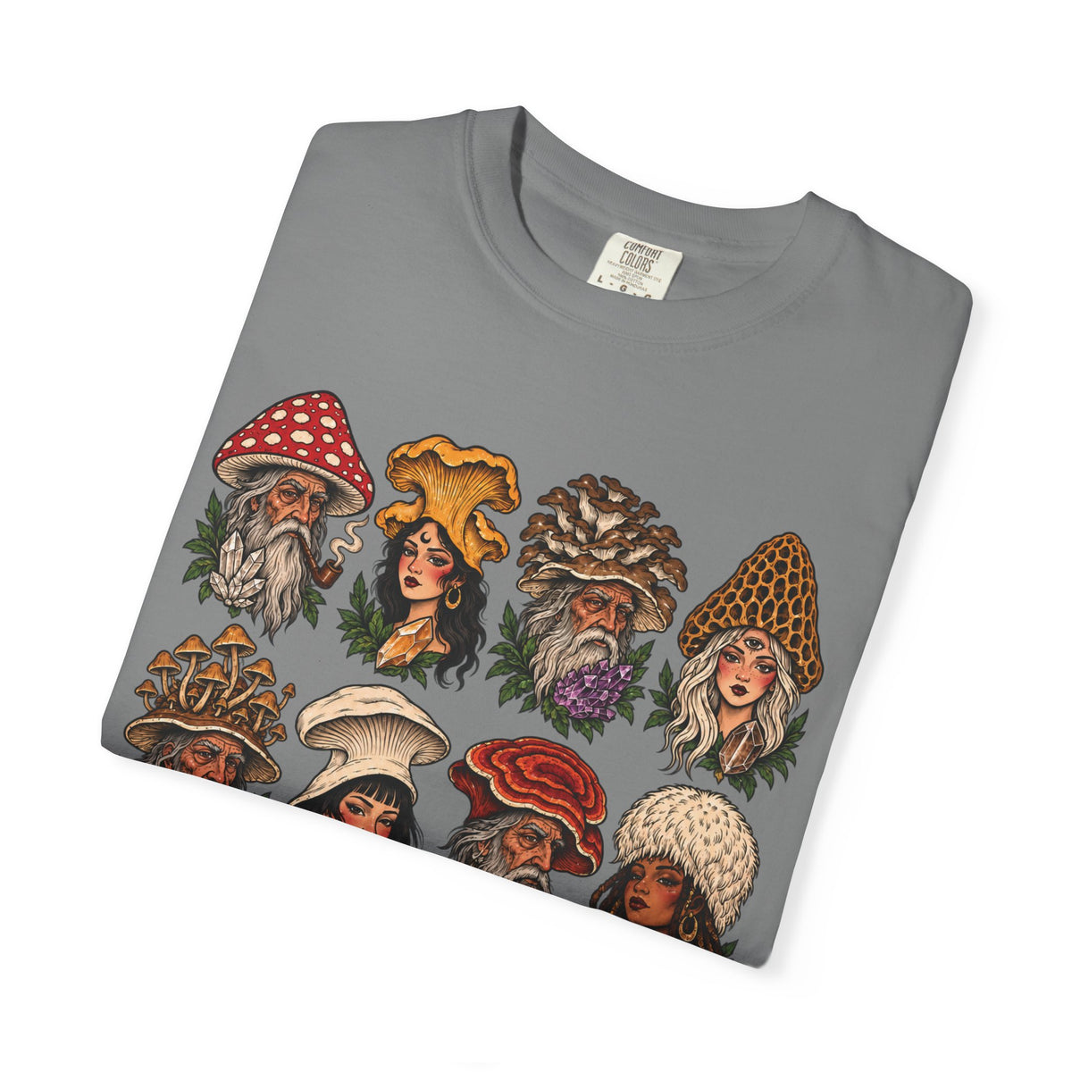 Mushroom Folks Tattoo Flash T Shirt