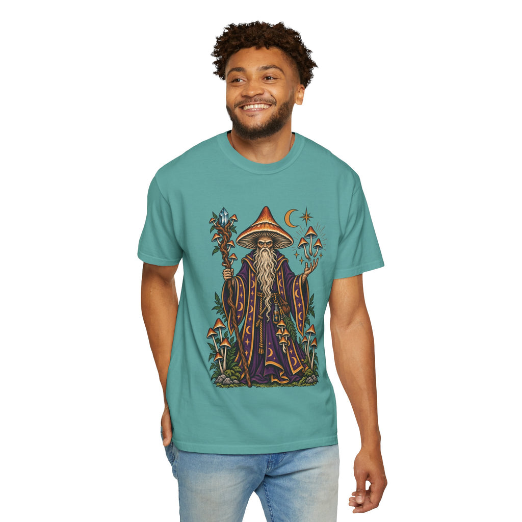 psilocybin Mushroom Wizard Tattoo Flash T-Shirt