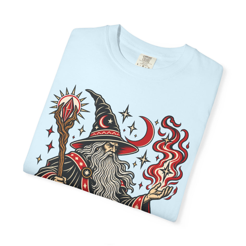 Fire Wizard Tattoo Flash T Shirt