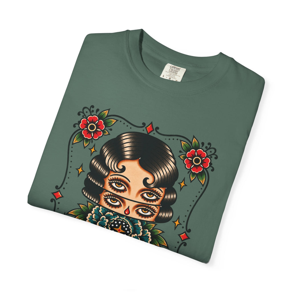 Floral Surrealism Tattoo Flash Sheet T-Shirt