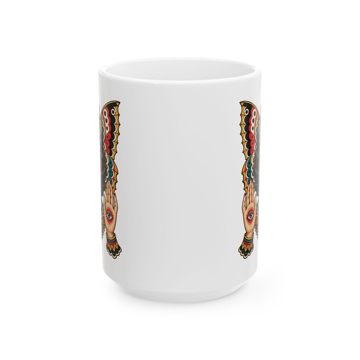Gypsy Moth Tattoo Flash Coffee Mug (11oz & 15oz)