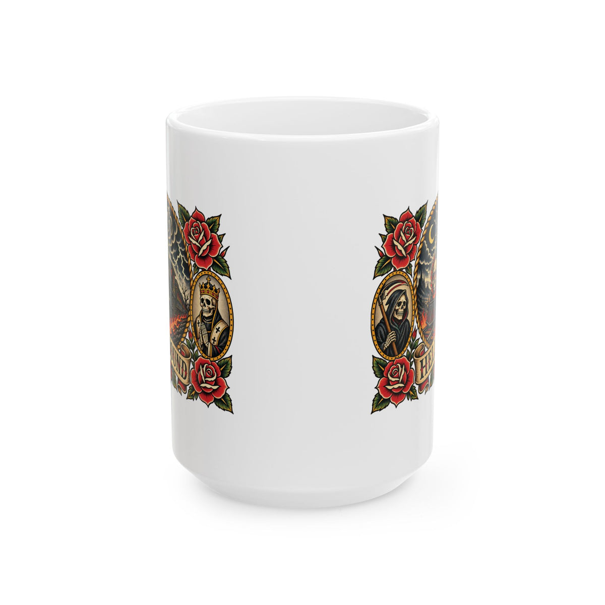 Hellbound Train Tattoo Flash Coffee Mug (11oz & 15oz)