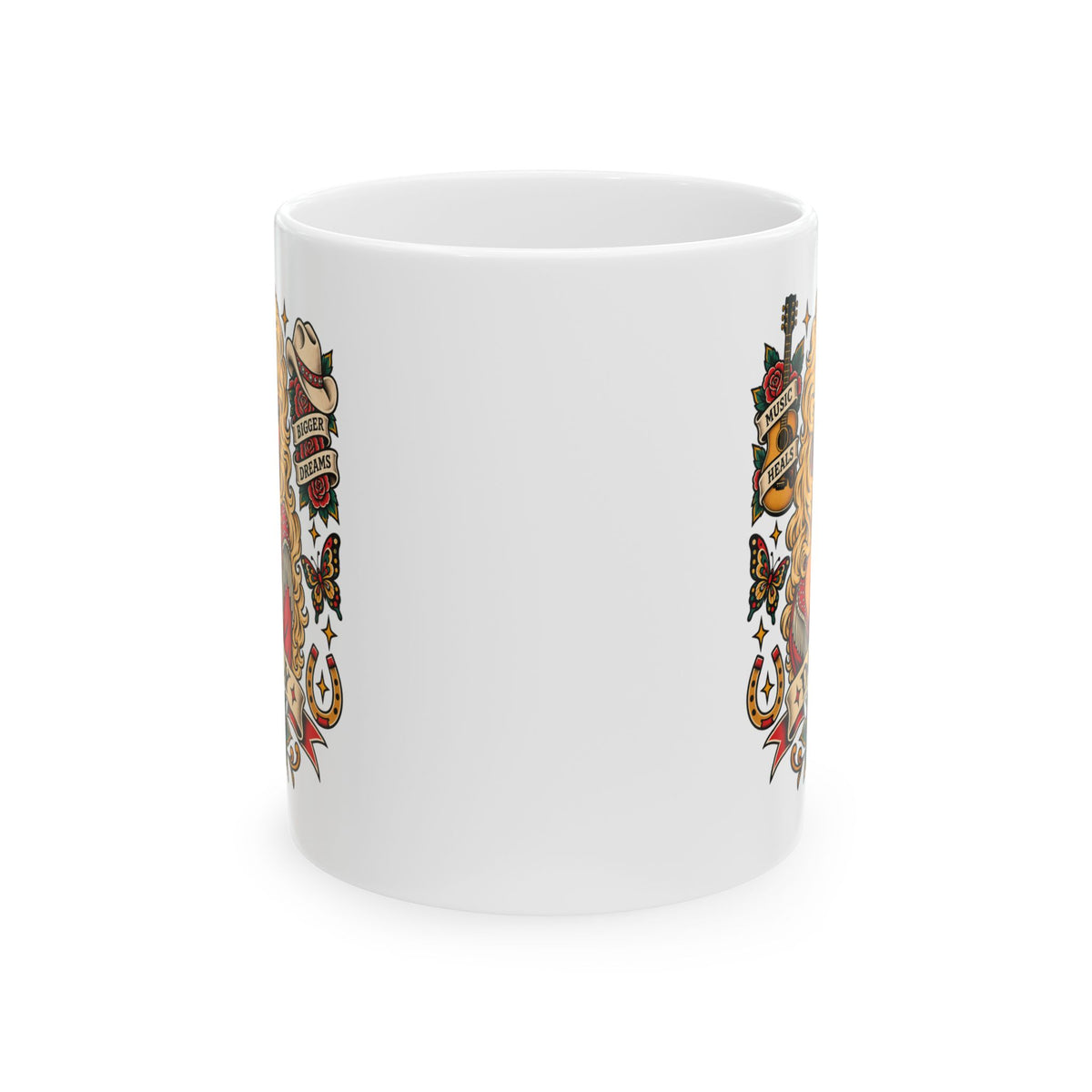 Dolly Tattoo Flash Coffee Mug (11oz & 15oz)