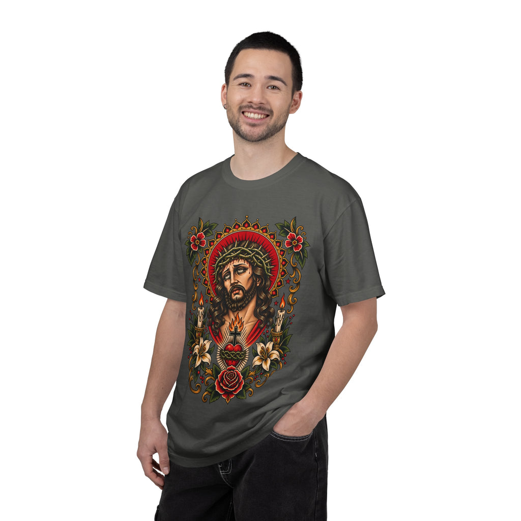 Jesus Sacred Heart Tattoo Flash T-Shirt