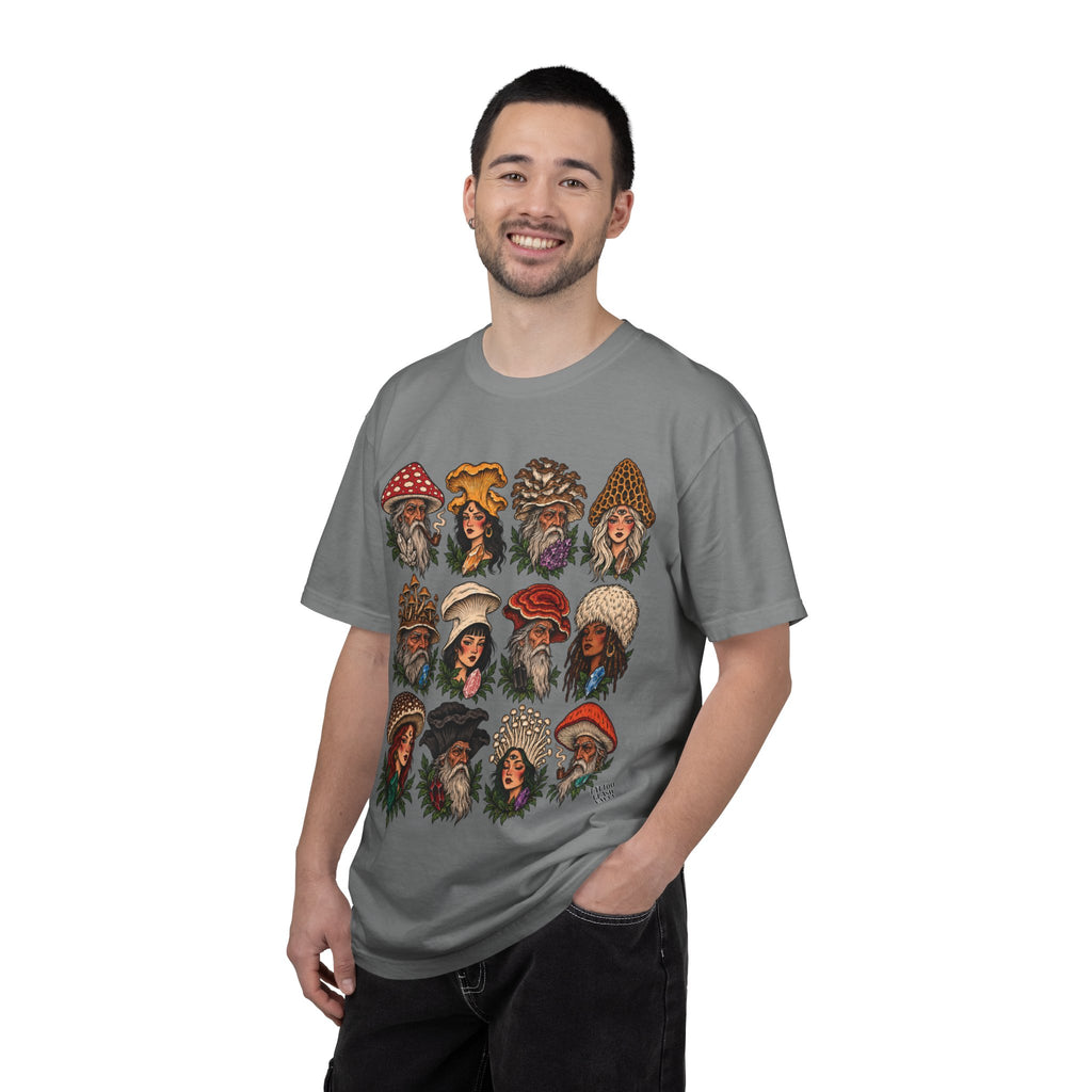 Mushroom Folks Tattoo Flash T Shirt