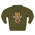 Seraphim Biblically Accurate Angel Tattoo Flash Pullover Hoodie (Back Design)