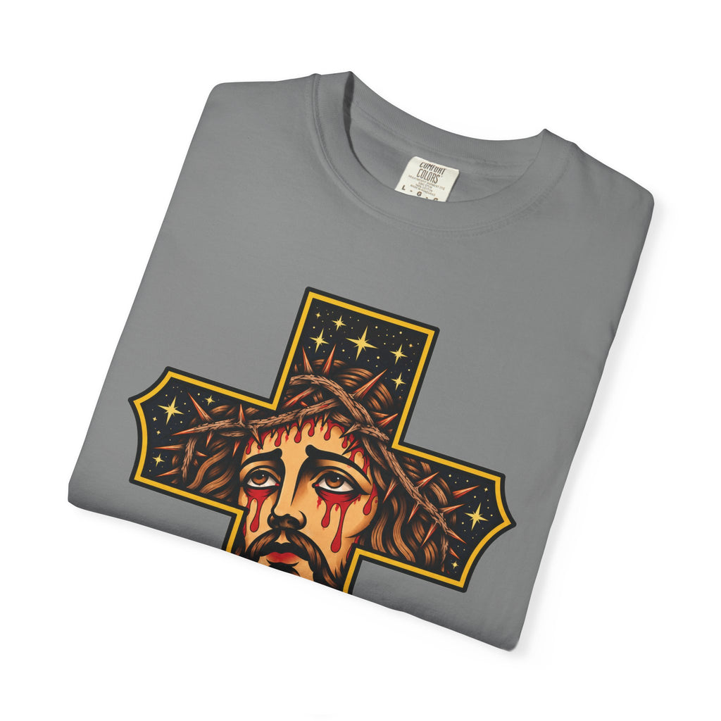 Matthew 11:28 Jesus Cross Tattoo Flash T-Shirt