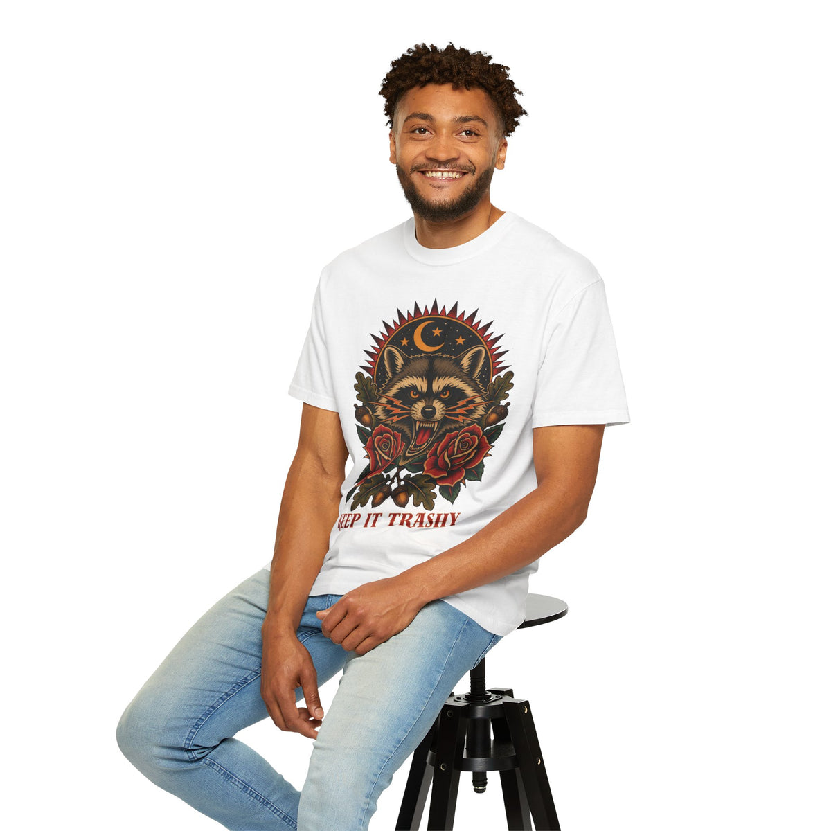 Keep It Trashy Raccoon Flash T-Shirt