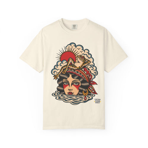Frog & Lady of The Lake Tattoo Flash T-Shirt