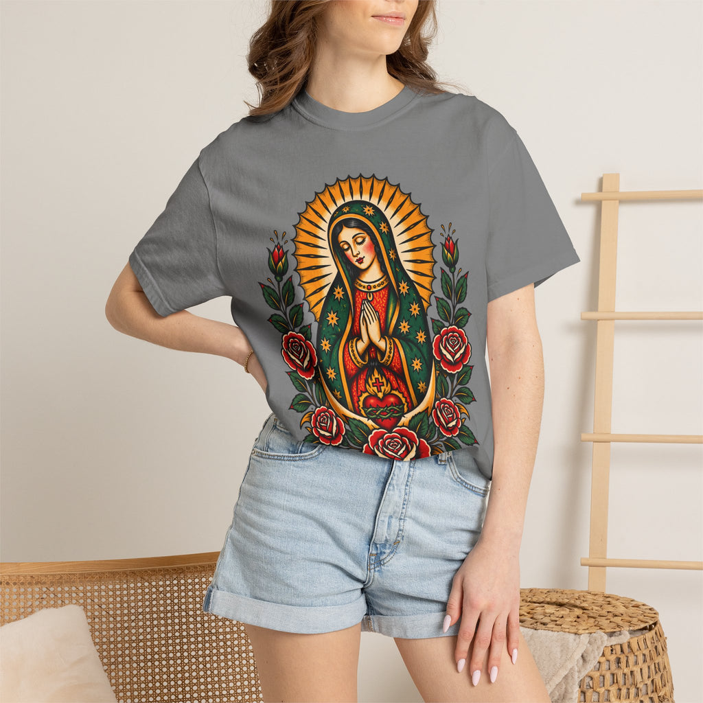 Our Lady of Guadalupe Tattoo Flash T-Shirt