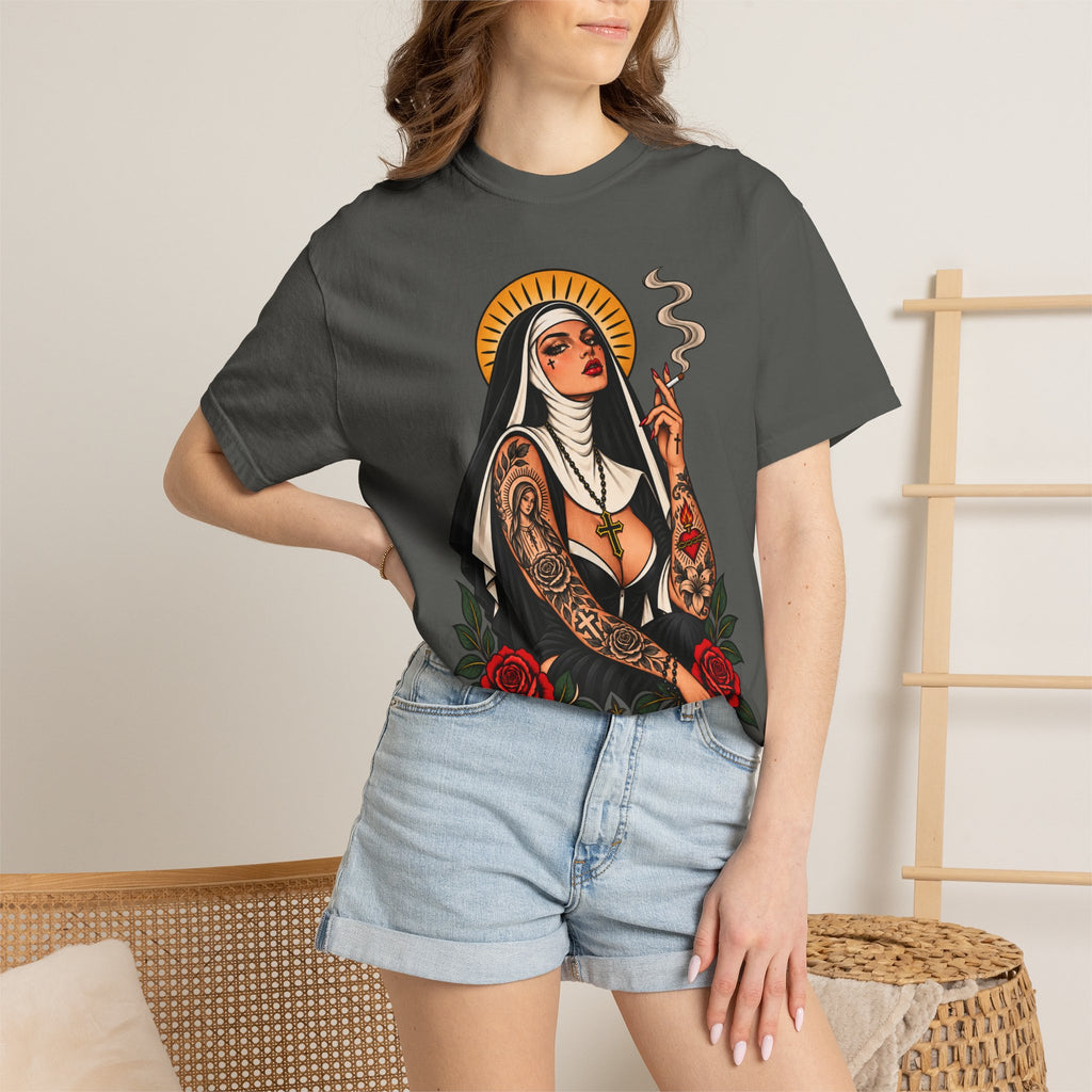 Rebel Nun Tattoo Flash T-Shirt