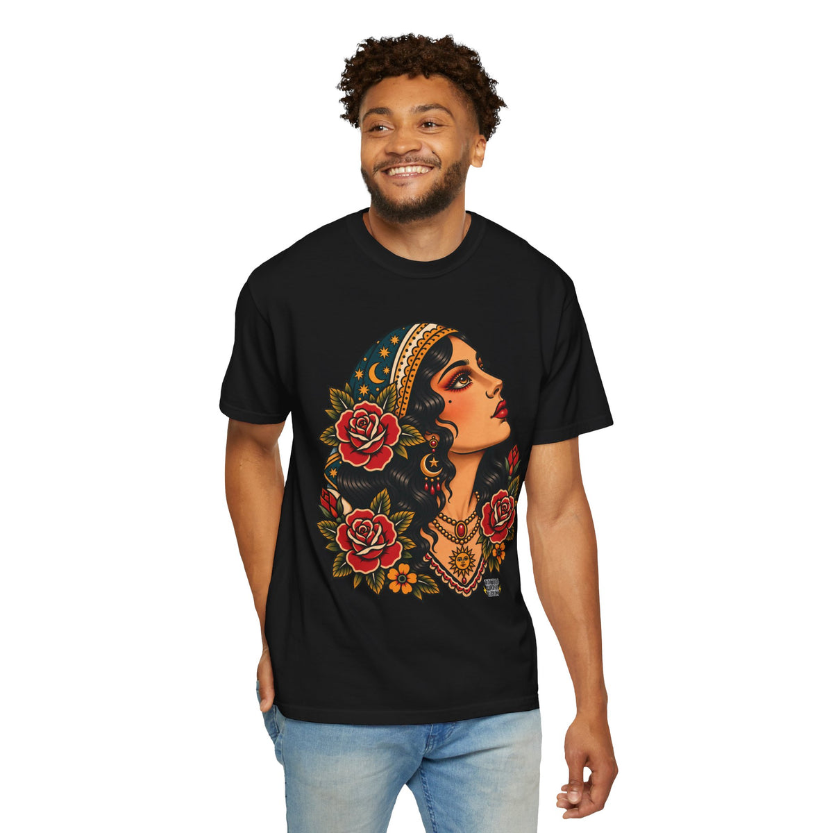 Gypsy Woman Tattoo Flash Sheet T-Shirt