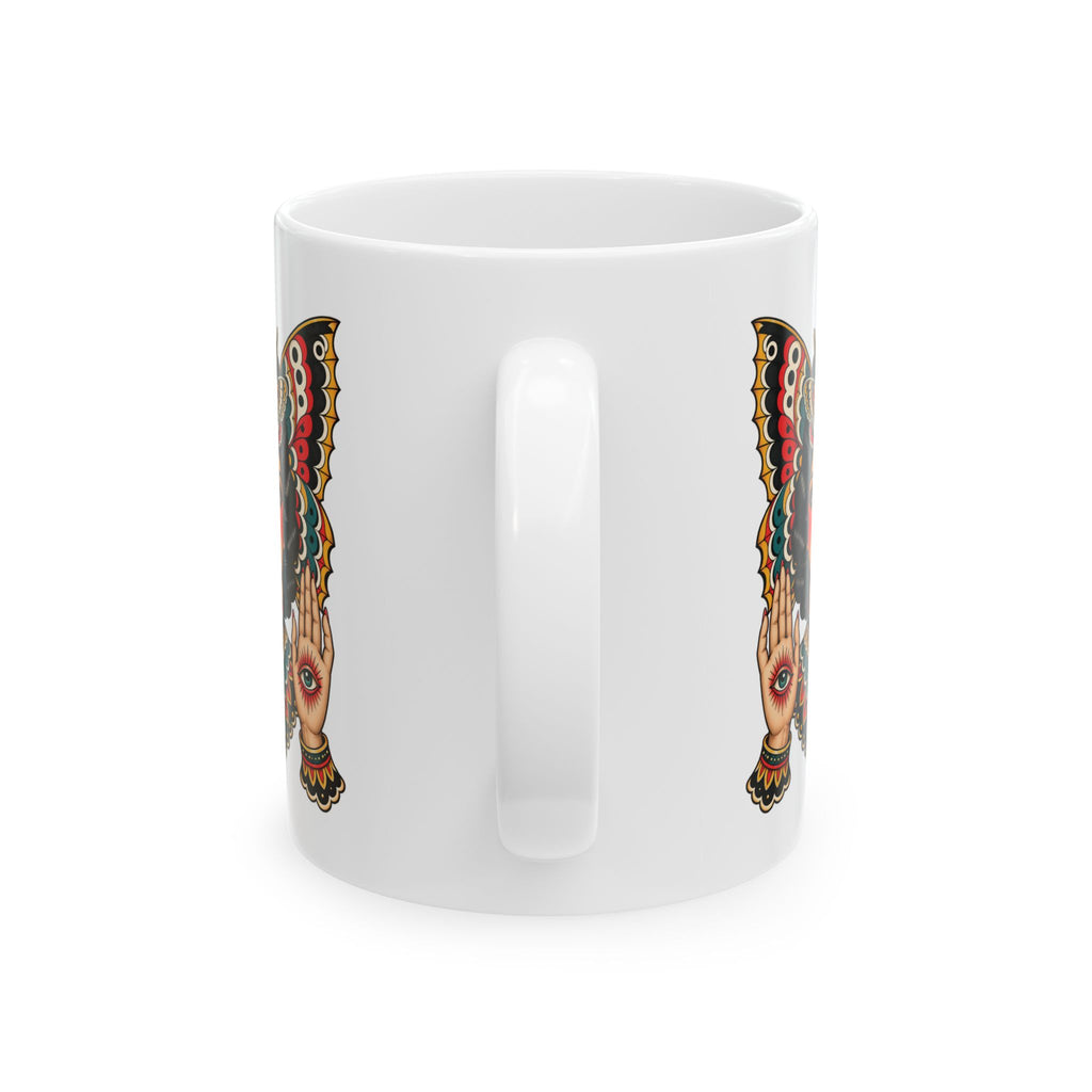 Gypsy Moth Tattoo Flash Coffee Mug (11oz & 15oz)