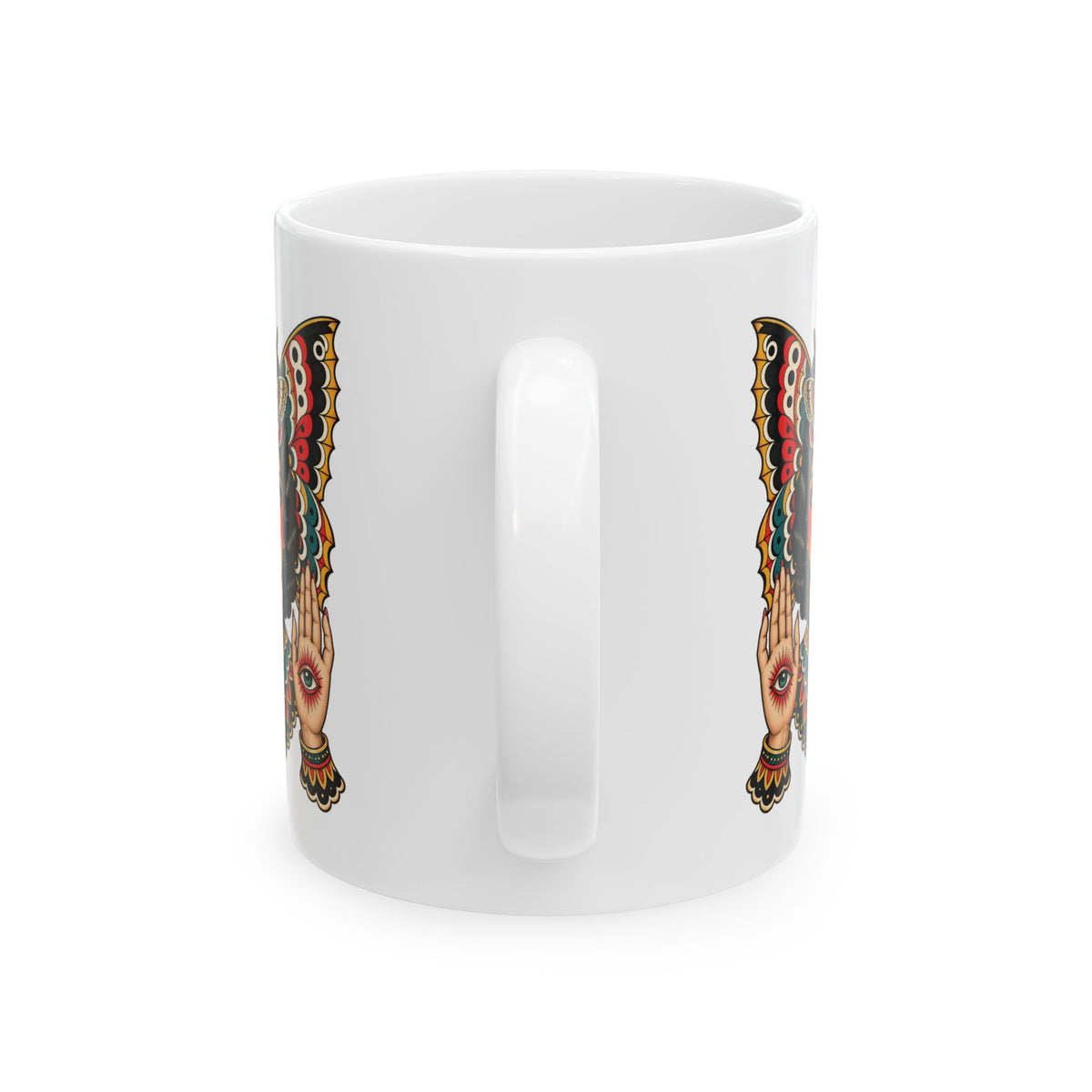 Gypsy Moth Tattoo Flash Coffee Mug (11oz & 15oz)