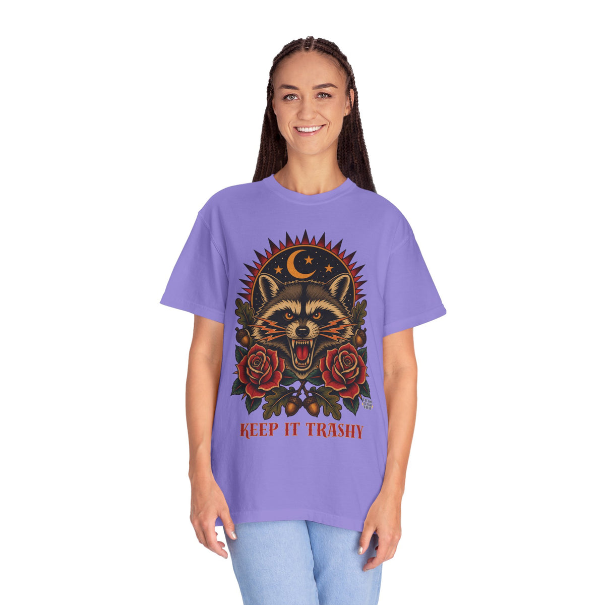 Keep It Trashy Raccoon Tattoo Flash T-Shirt