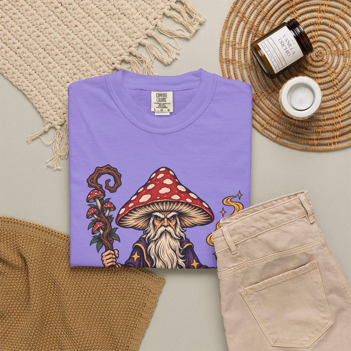 Amanita Mushroom Wizard T-Shirt