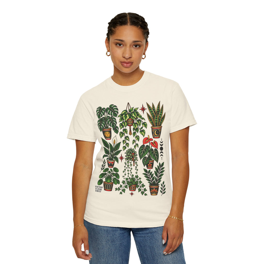 Houseplant Tattoo Flash T-Shirt