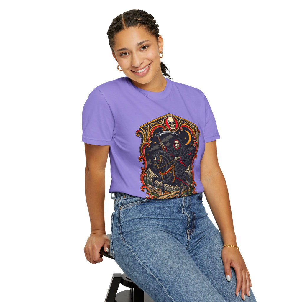 Grim Reaper Horseman Tattoo Flash T-Shirt