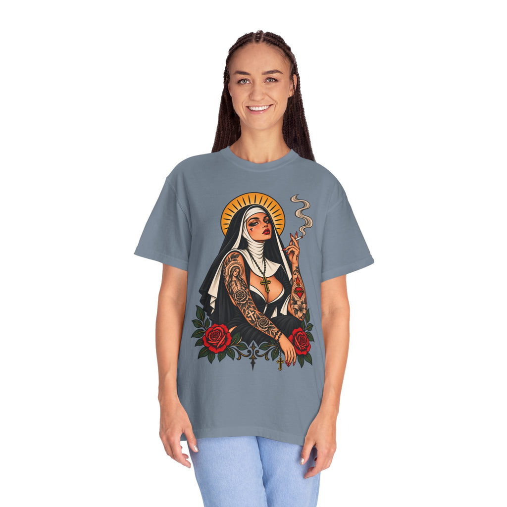 Rebel Nun Tattoo Flash T-Shirt