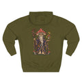 Amanita Mushroom Wizard Tattoo Flash Pullover Hoodie (Back Design)