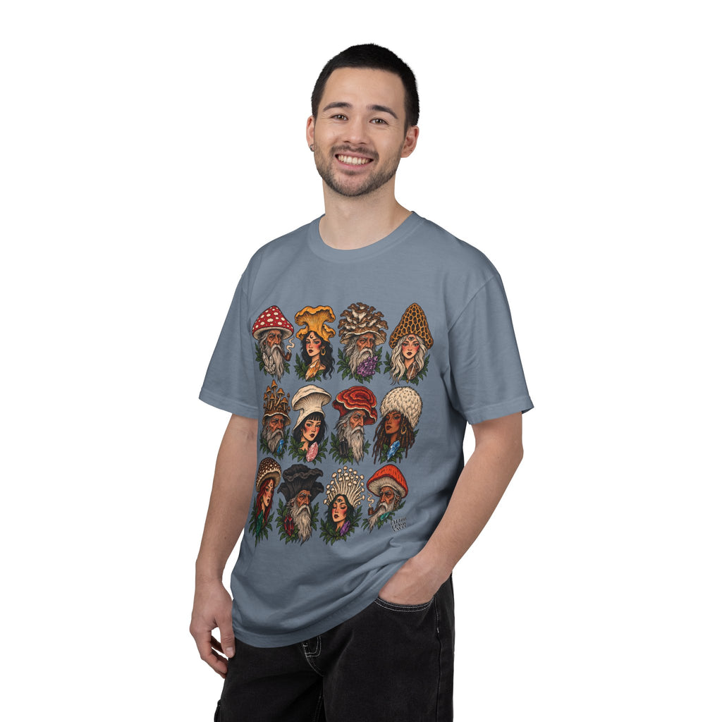 Mushroom Folks Tattoo Flash T Shirt