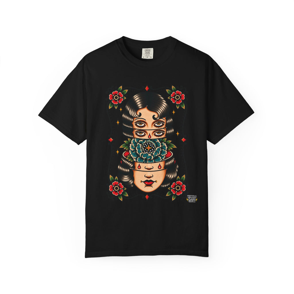 Floral Surrealism Tattoo Flash Sheet T-Shirt