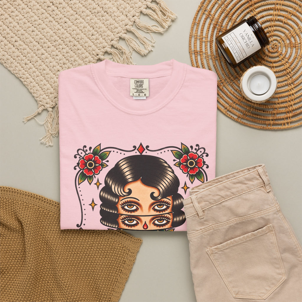 Floral Surrealism Tattoo Flash Sheet T-Shirt