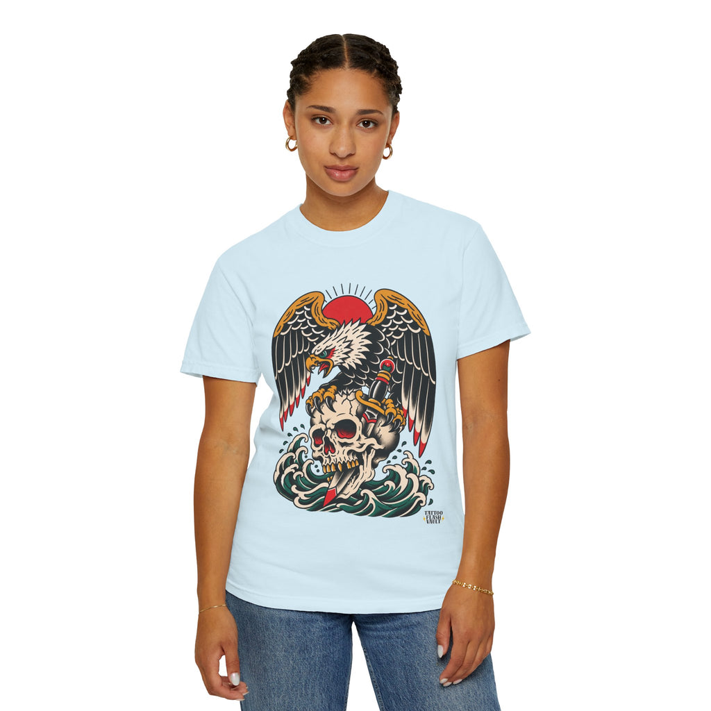 American Traditional Eagle & Skull Tattoo Flash T-Shirt