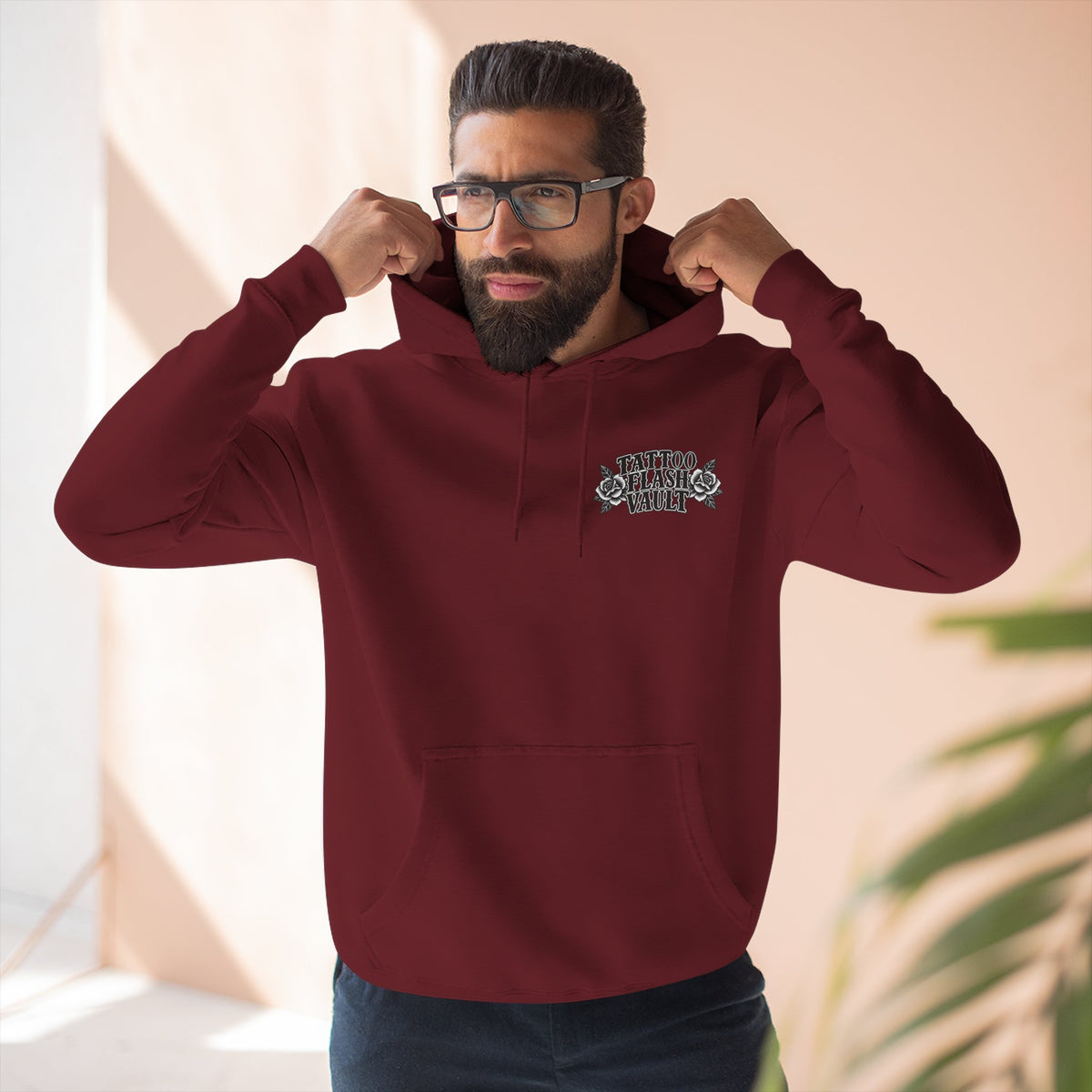 Our Lady of Guadalupe Mother Mary Flash Pullover Hoodie (Back Design)