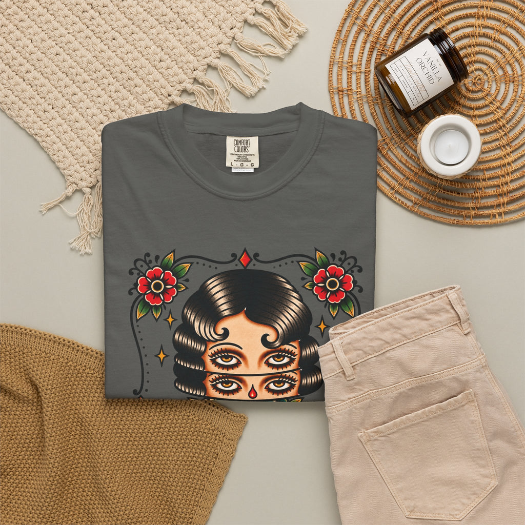Floral Surrealism Tattoo Flash Sheet T-Shirt