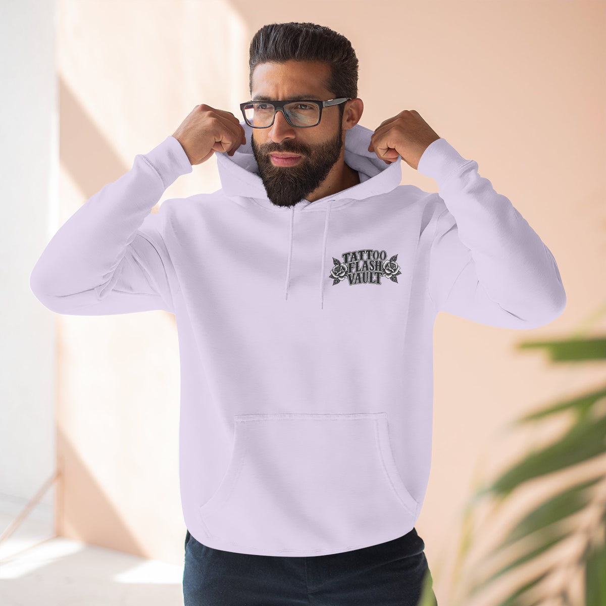 Hellbound Train Tattoo Flash Pullover Hoodie (Back Design)