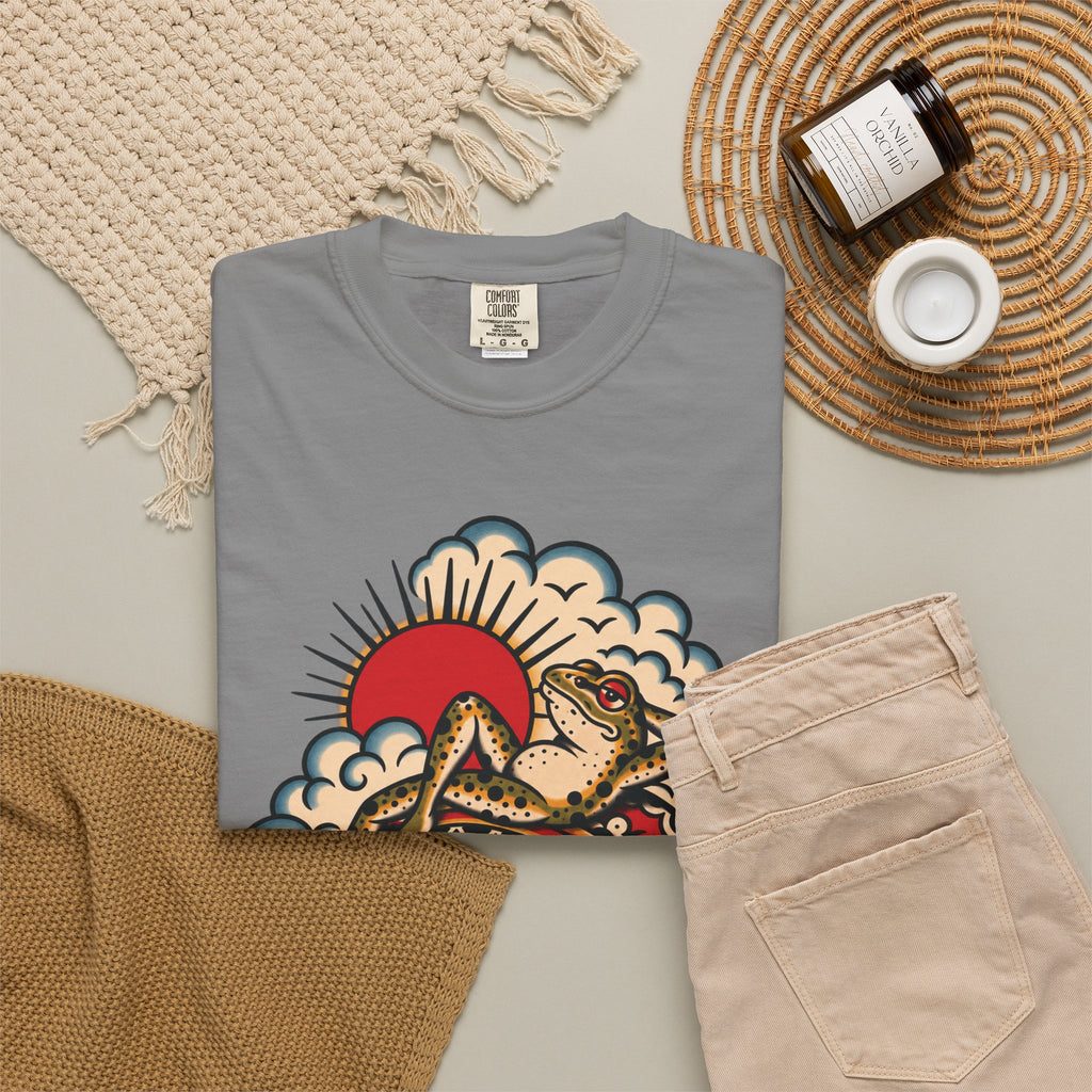 Frog & Lady of The Lake Tattoo Flash T-Shirt