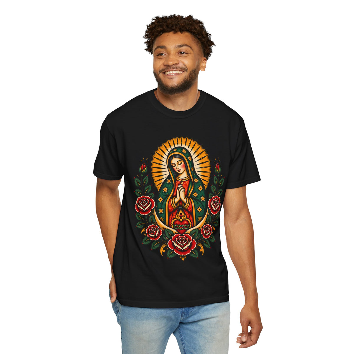 Our Lady of Guadalupe Tattoo Flash T-Shirt