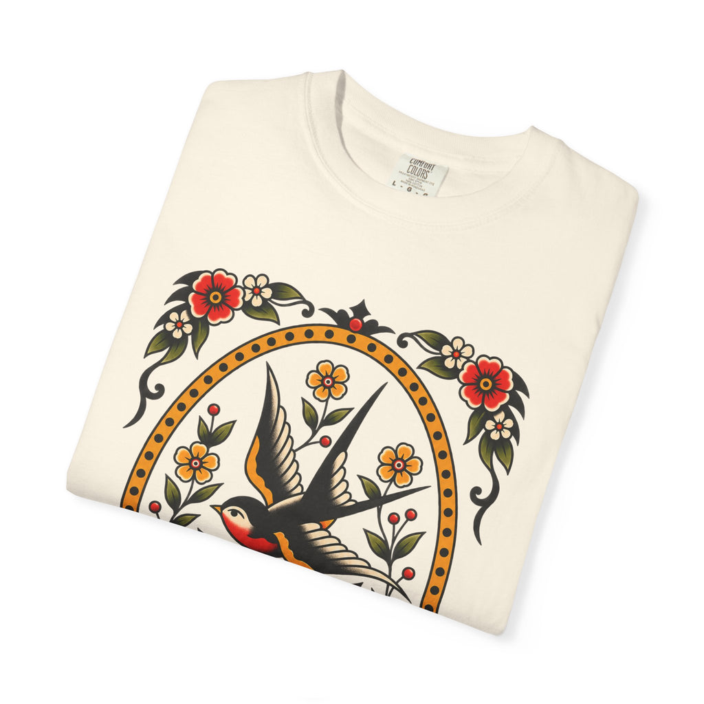 Swallow & Rose Tattoo Flash T-Shirt